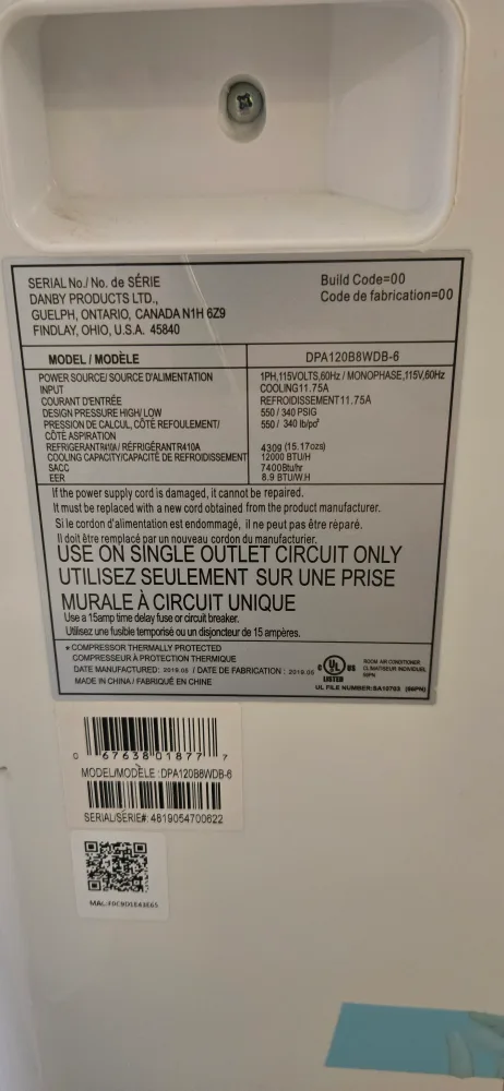 Portable air conditioner with remote (12,000 BTU) image indicator(5)