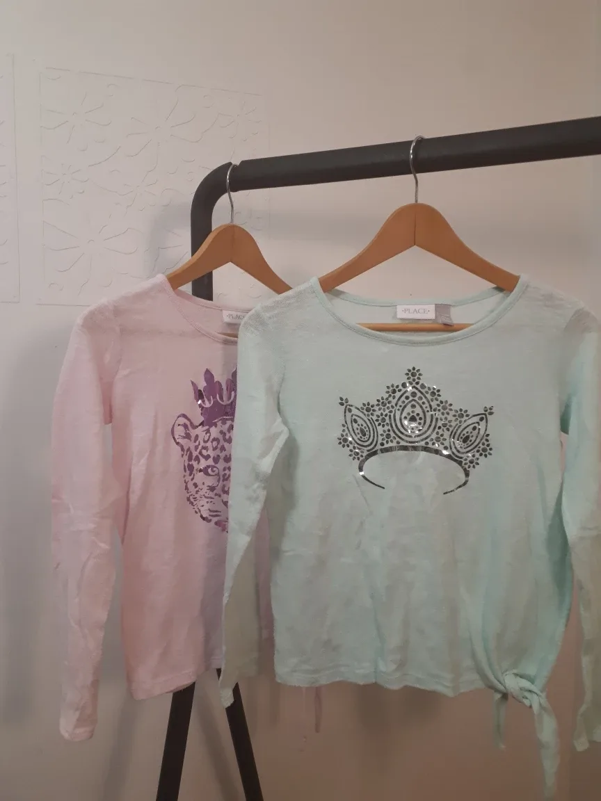 Girls' Long Sleeve Shirts, Size L, 10-12 thumbnail