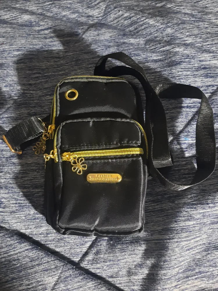 Fashion Jingpin Creations Black Crossbody Bag thumbnail