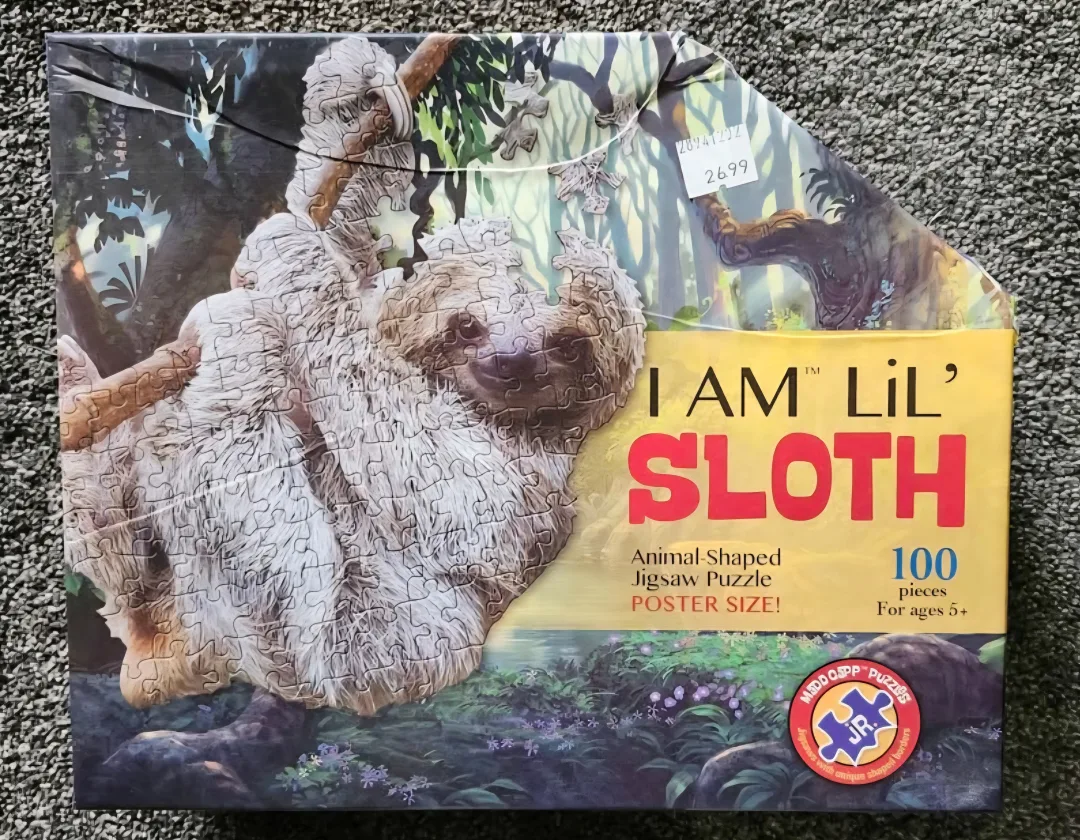 I AM Lil' Sloth Animal Shaped Jigsaw Puzzle thumbnail