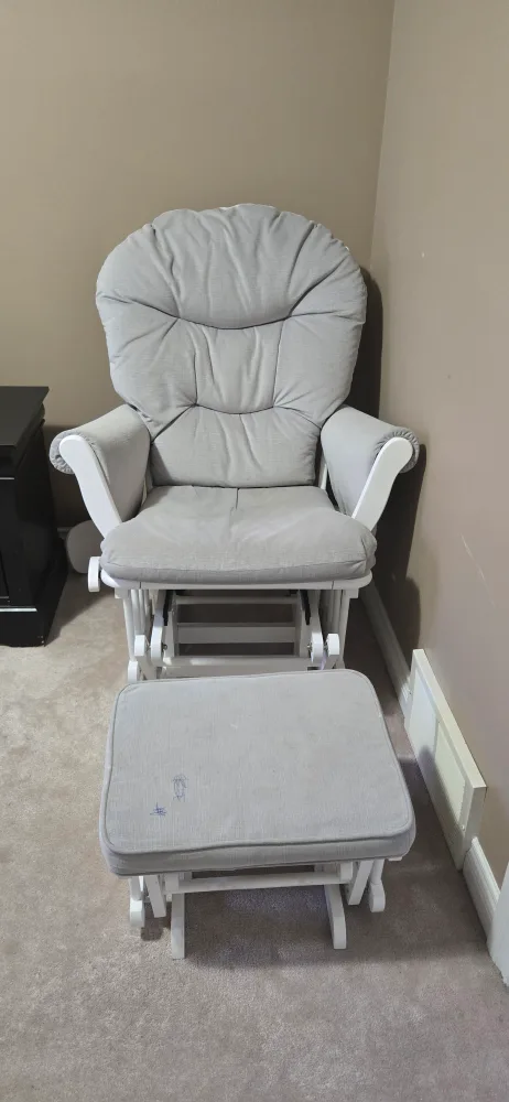 Rocking chair with leg rest thumbnail