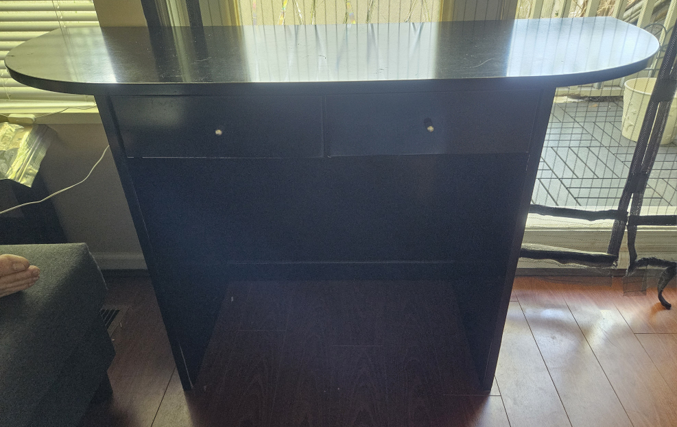 Black Console Table with Drawers - photo 3