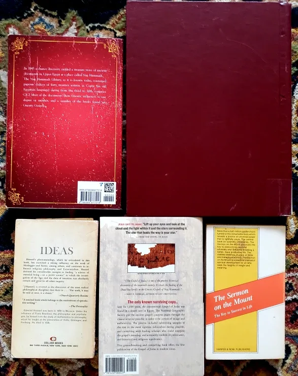 🥕💚 5 books including Gnostic G, Psych of Ps, Ideas, Judas, etc image indicator(2)
