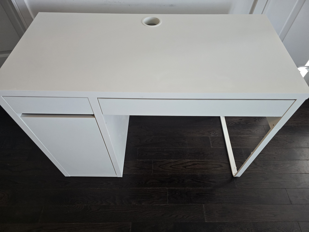 Ikea White Desk with Drawer