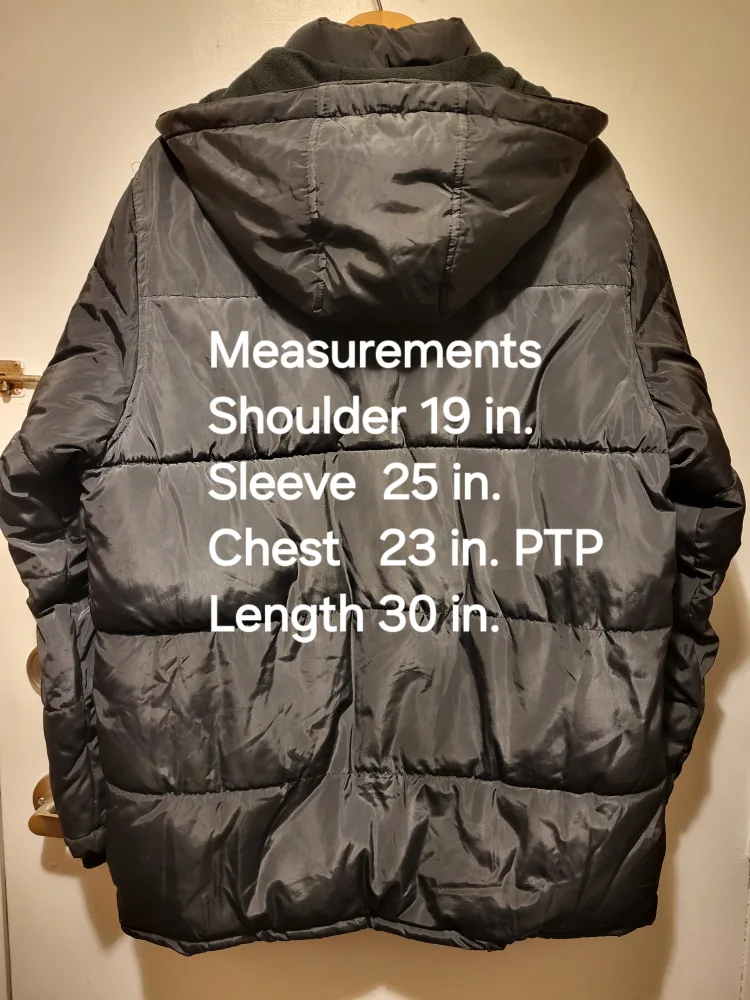 Men's ROCAWEAR Black Puffer Parka Winter Jacket Size: M/L image indicator(2)