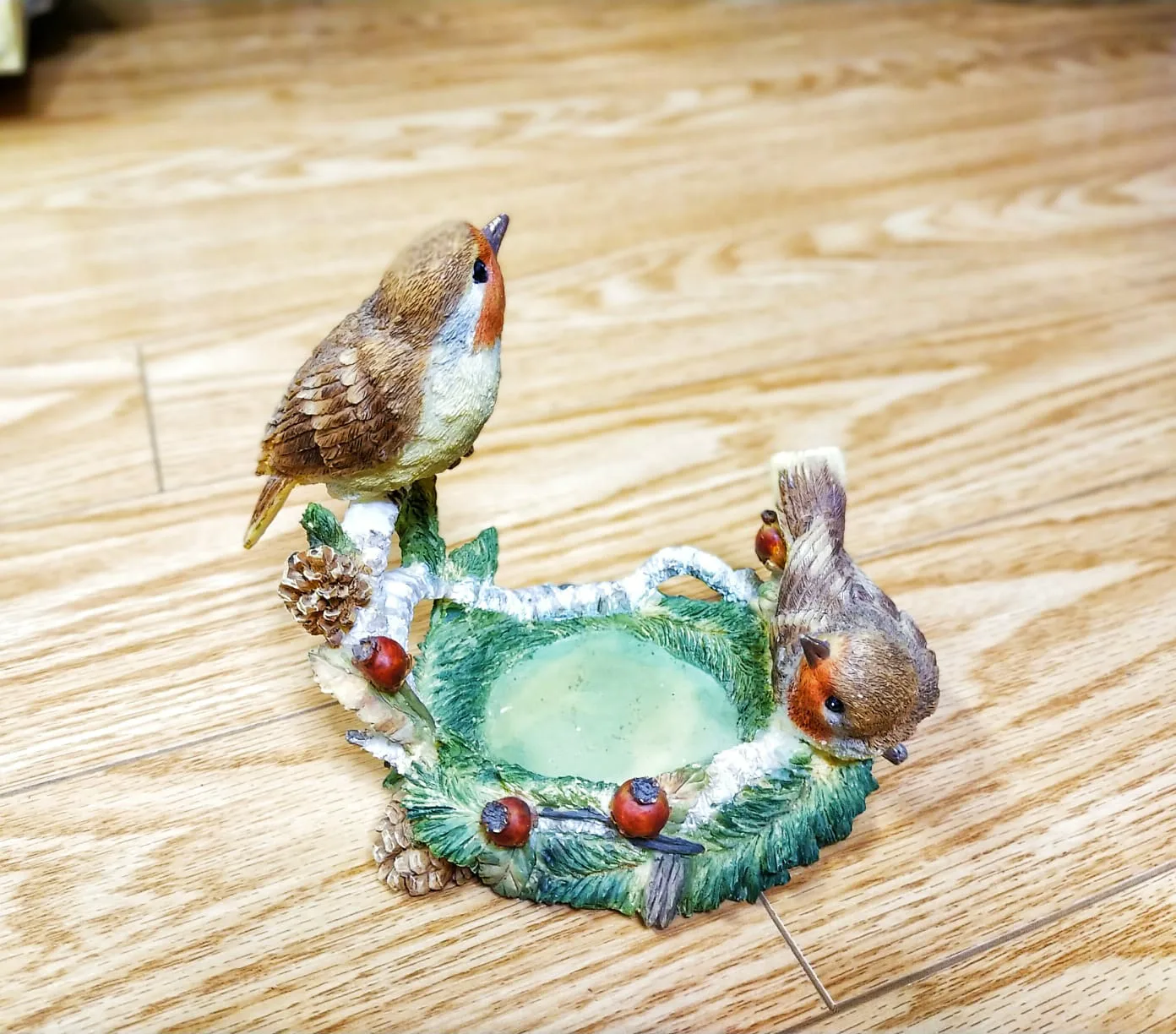 Decorative Bird Dish candle holder image indicator(2)