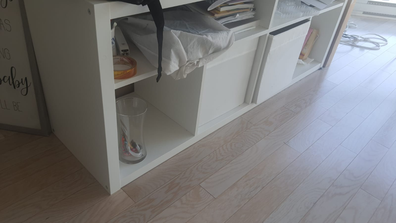 White Storage Unit and TV trolley IKEA