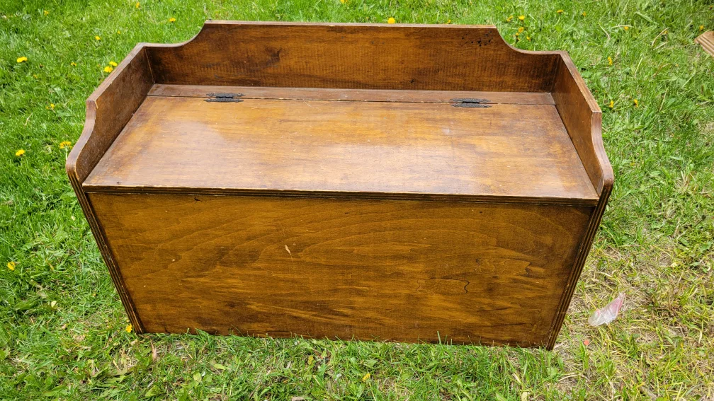 Vintage Wooden Storage Chest thumbnail