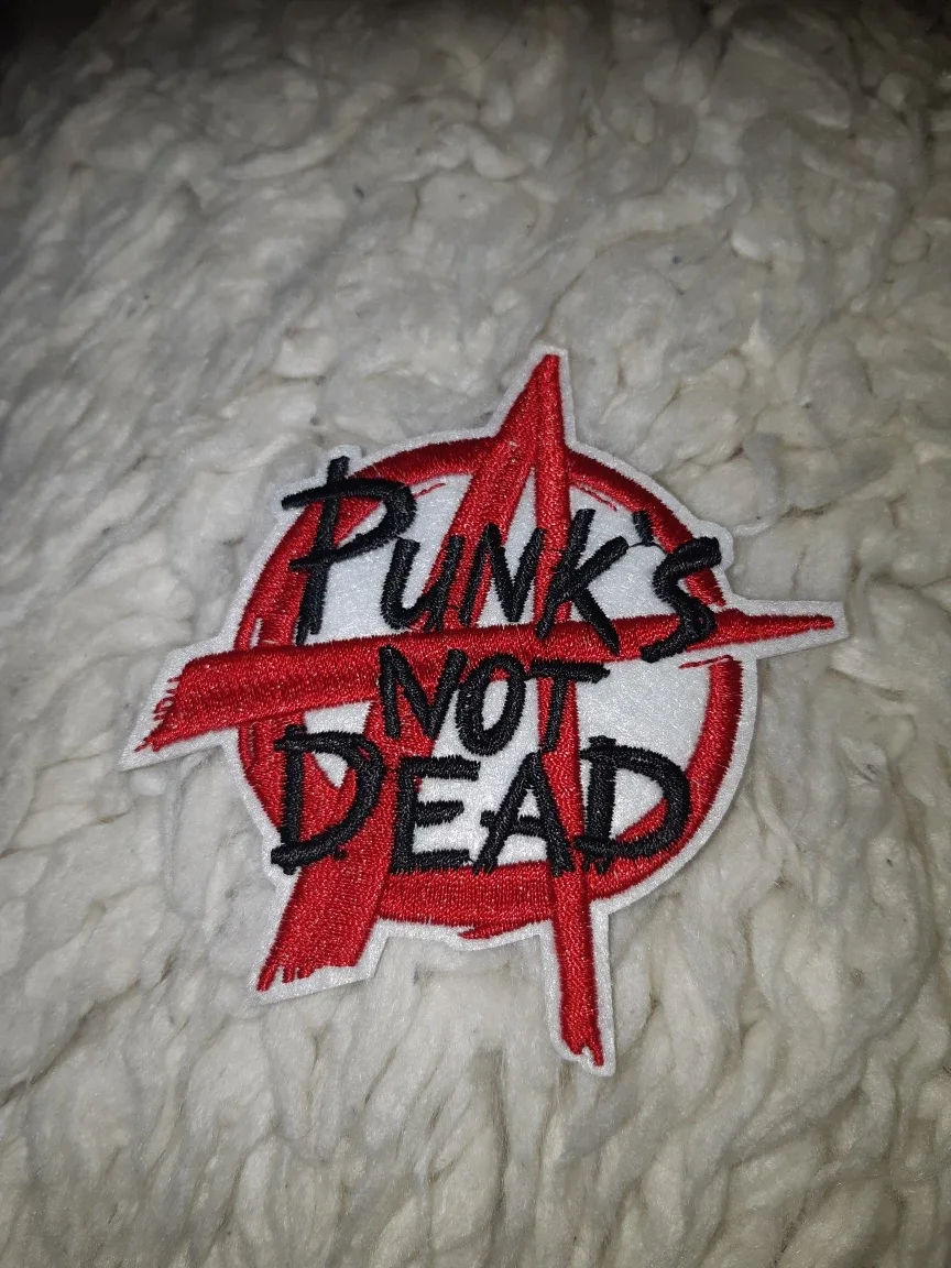 Punk's Not Dead  iron on Patch #freecycle thumbnail