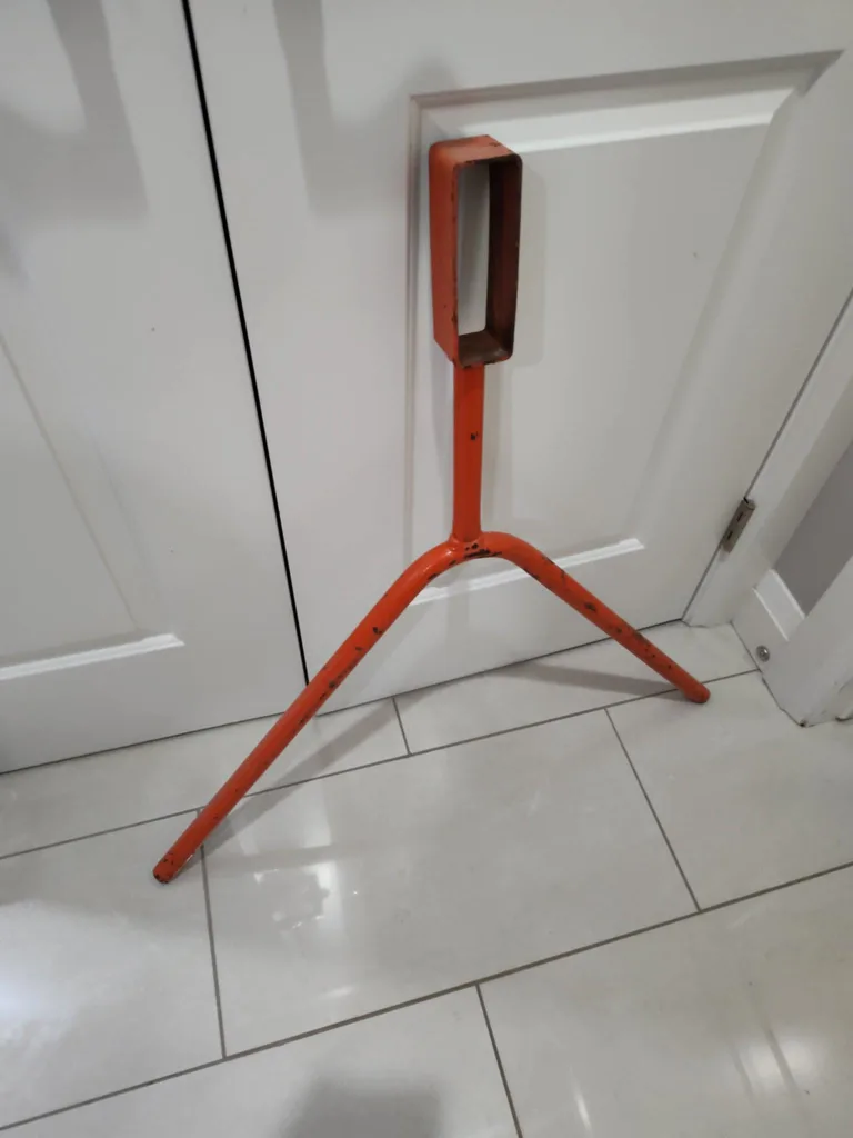 Orange Metal Tripod Stand thumbnail