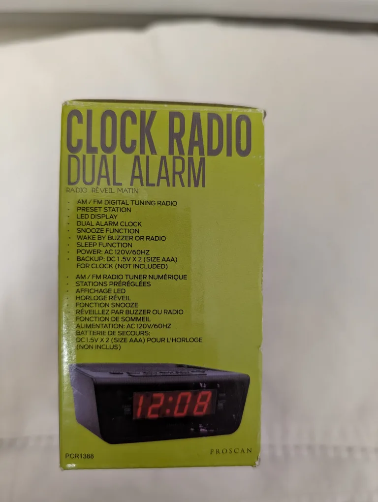 Proscan Dual Alarm Clock Radio 💚 image indicator(3)