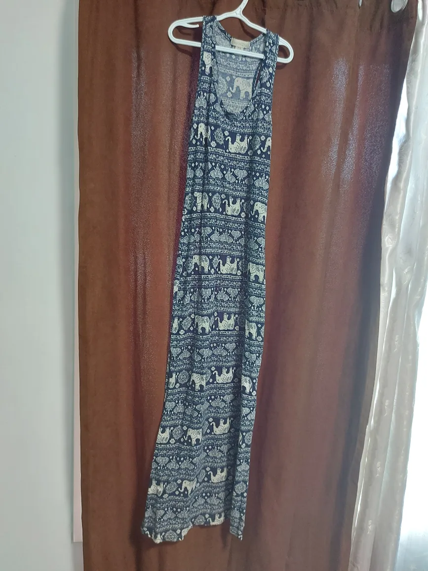 Arlo & Jane Maxi Dress - Elephant Print thumbnail