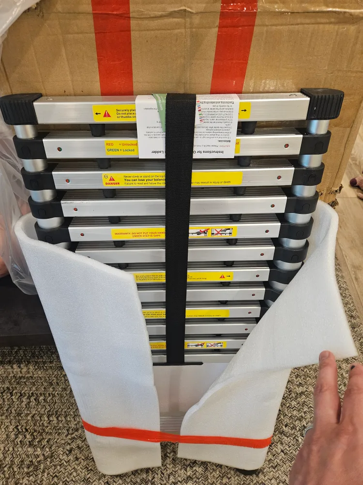 12.5 ft Aluminum Telescopic Ladder - NEW! thumbnail