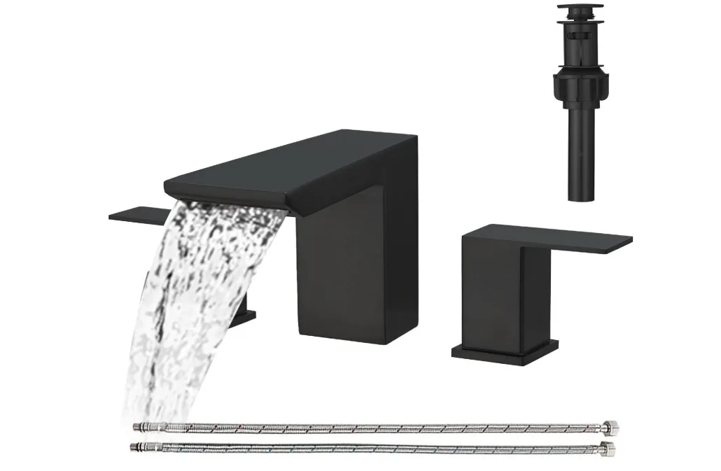 New Black Bathroom Faucet Set thumbnail