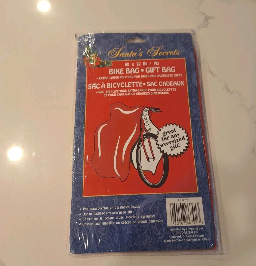 Santa's Secrets Bike Bag Gift Bag (60 x 72 in) 🇨🇦 thumbnail