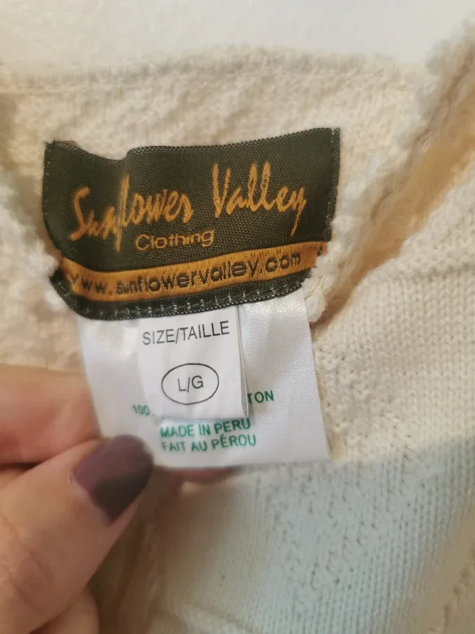 sunflower valley large cotton cream maxi dress image indicator(9)