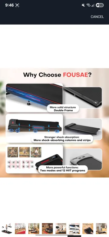 Walking Pad Treadmill - New in Box! image indicator(6)