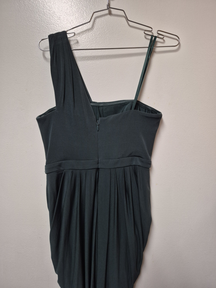 BCBGMAXAZRIA Dark Green One Shoulder Dress - photo 2