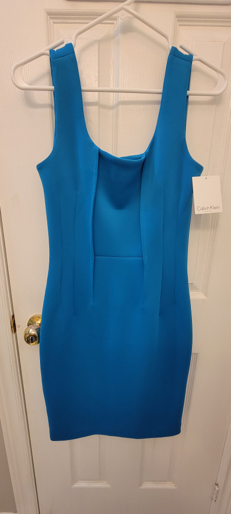 Calvin Klein Blue Bodycon Dress
