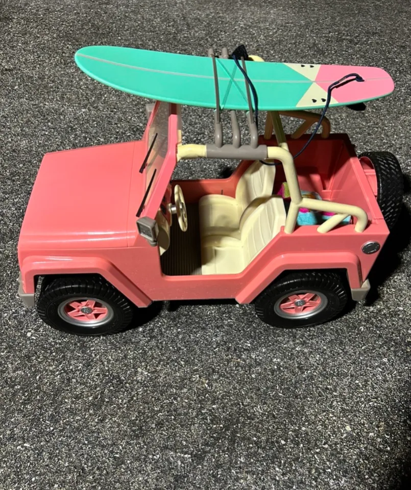 Our Generation Pink Jeep for 18-inch Dolls thumbnail