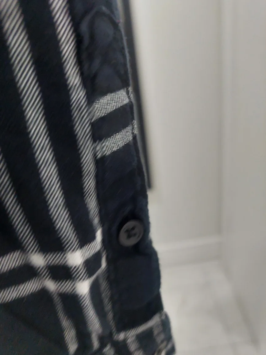 H&M Women's Black Plaid Soft Cotton Shirt Small image indicator(10)