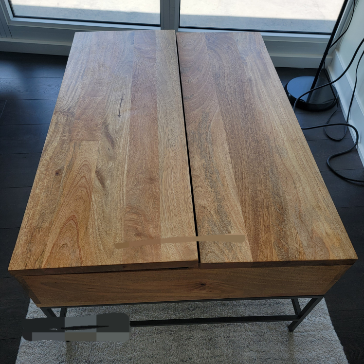 West Elm Mangowood Lift-Top Coffee Table - photo 2