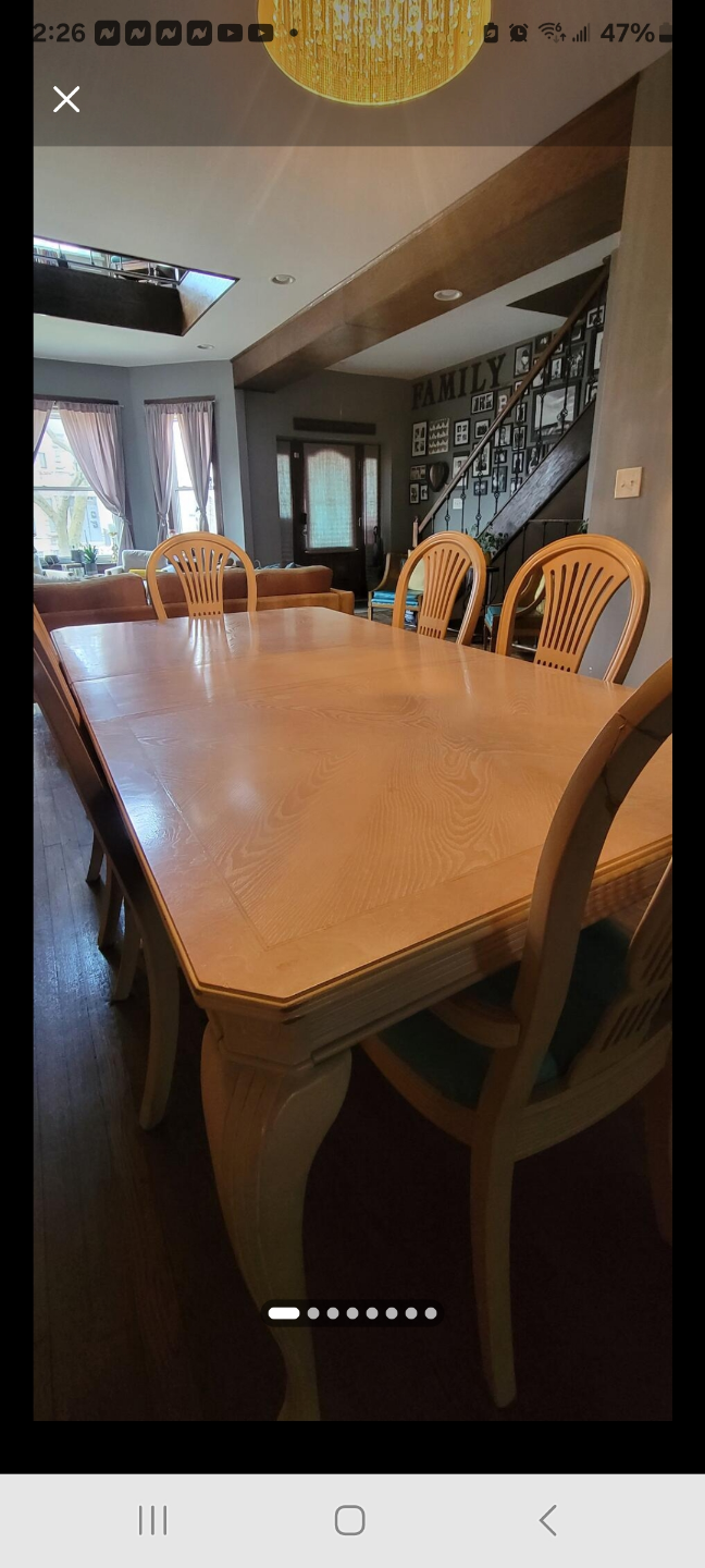 Wooden Dining Table and Chairs