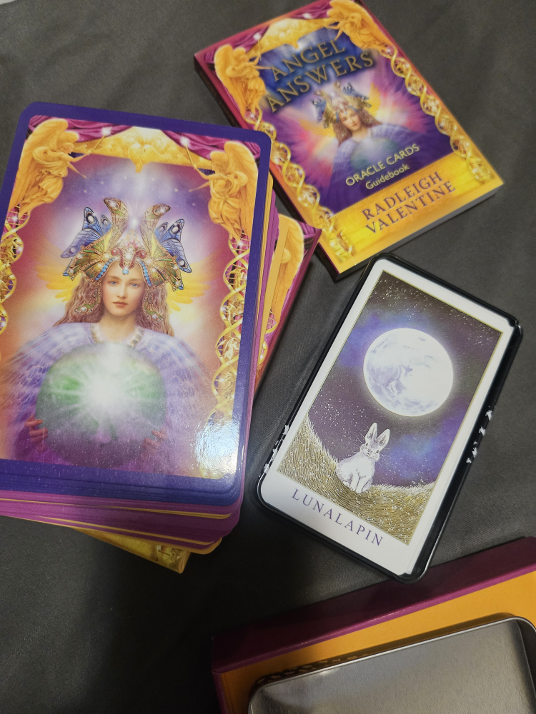 2 tarot card decks -  Angel Answers Oracle & Lunalapin - photo 2