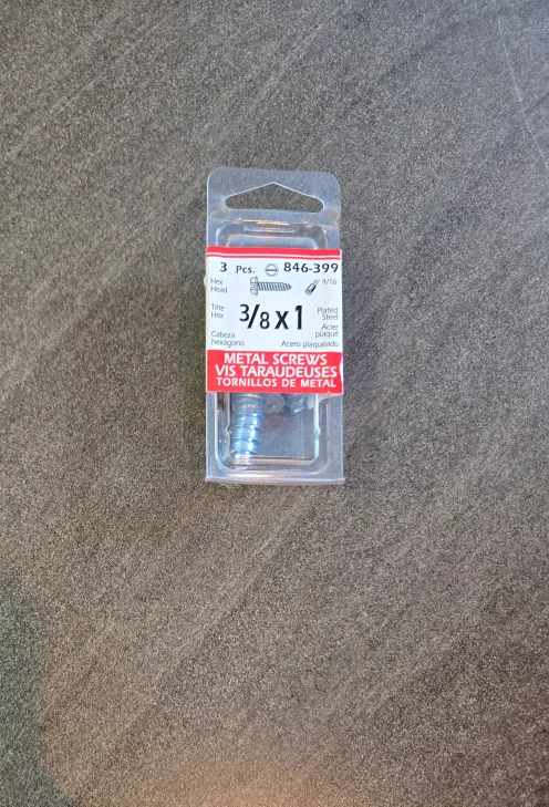 3 Pcs Metal Screws 3/8 x 1 thumbnail