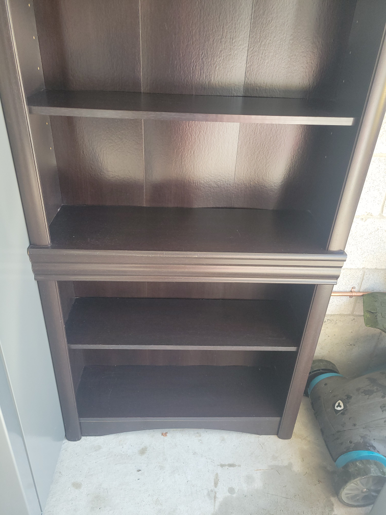 Dark Brown Wooden Bookcase