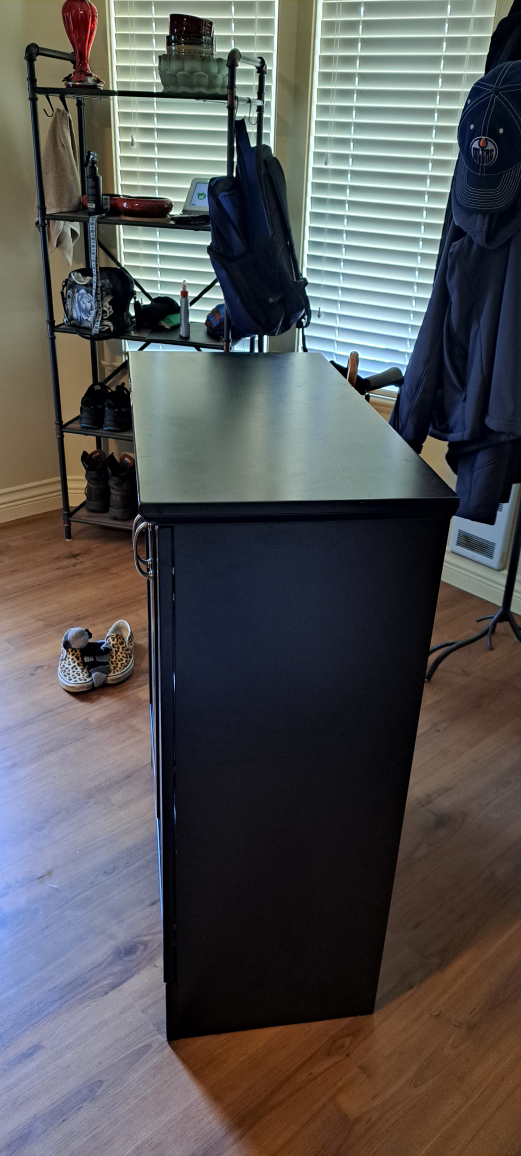 Black Cabinet with Shelves - photo 2
