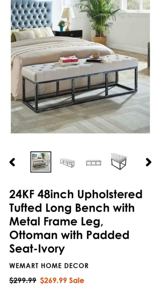 Tufted Ottoman Bench