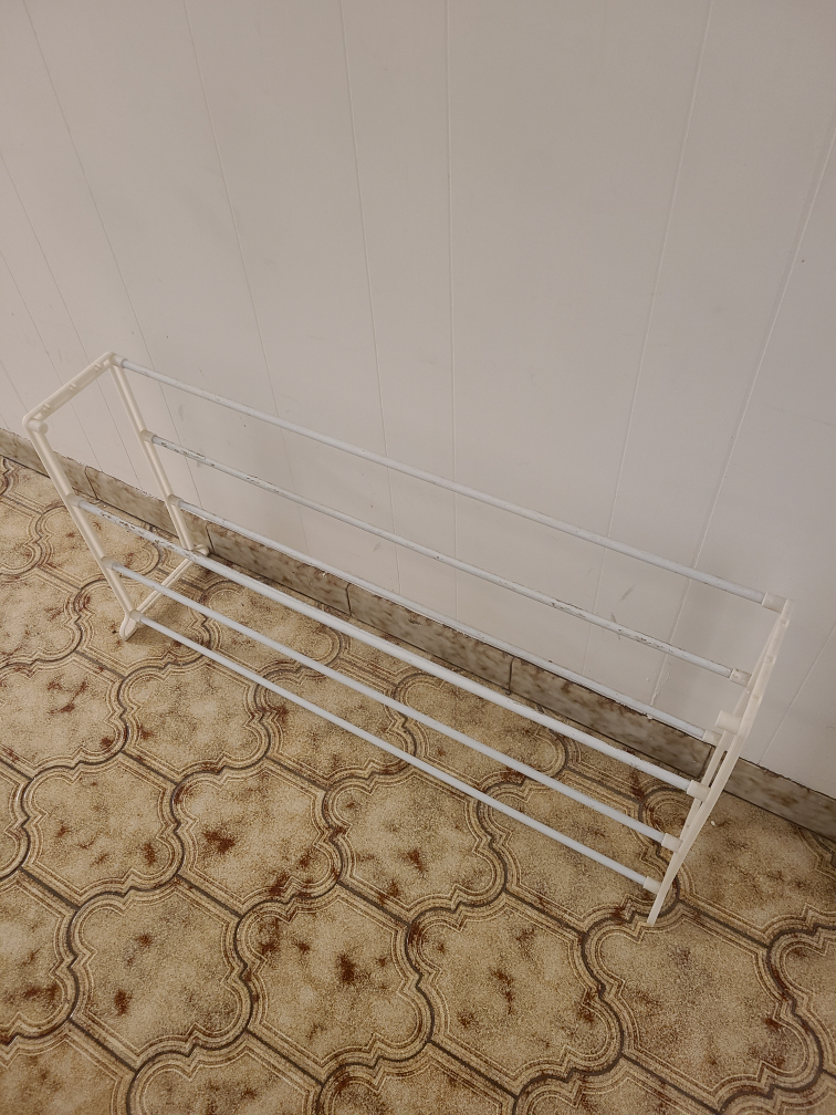 White Plastic Shoe Rack