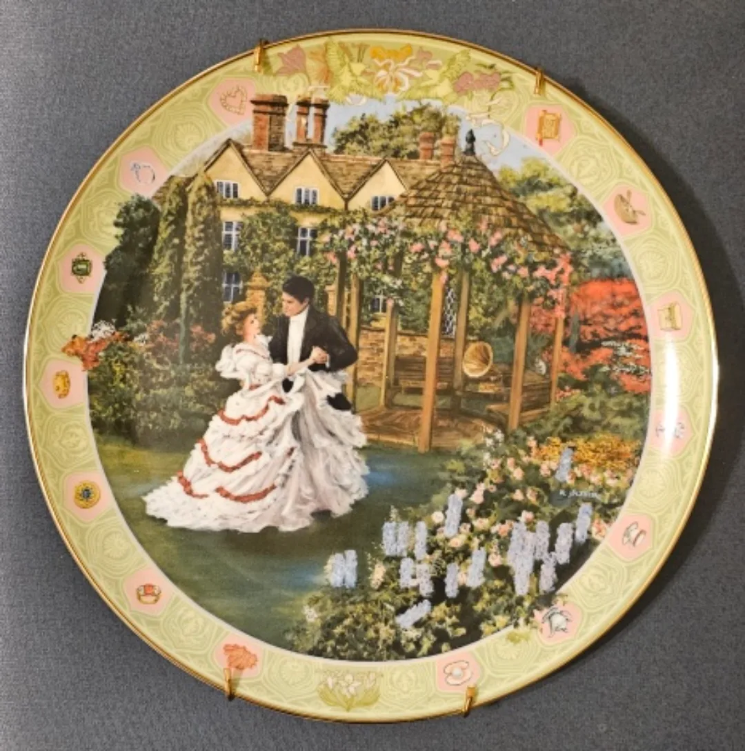 DECORATIVE PLATE, "THE ANNIVERSARY" 1985 thumbnail
