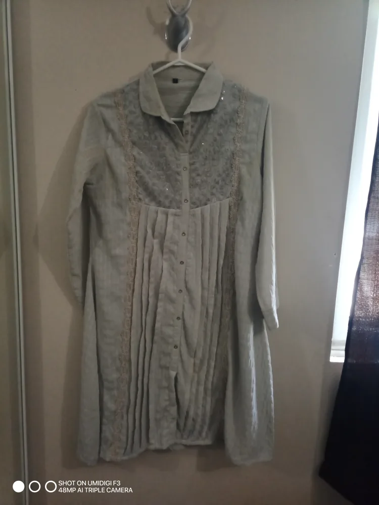 Grey Button-Down Dress thumbnail