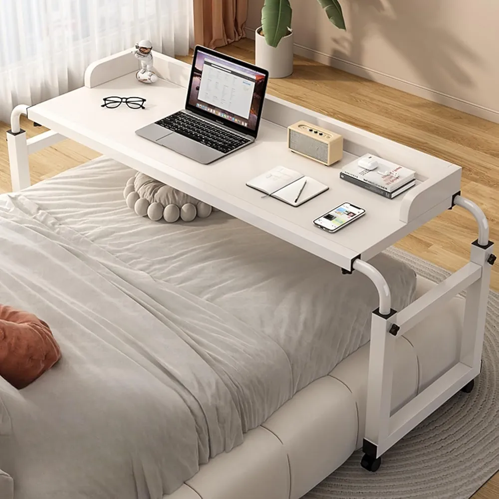 White Adjustable Bedside Table