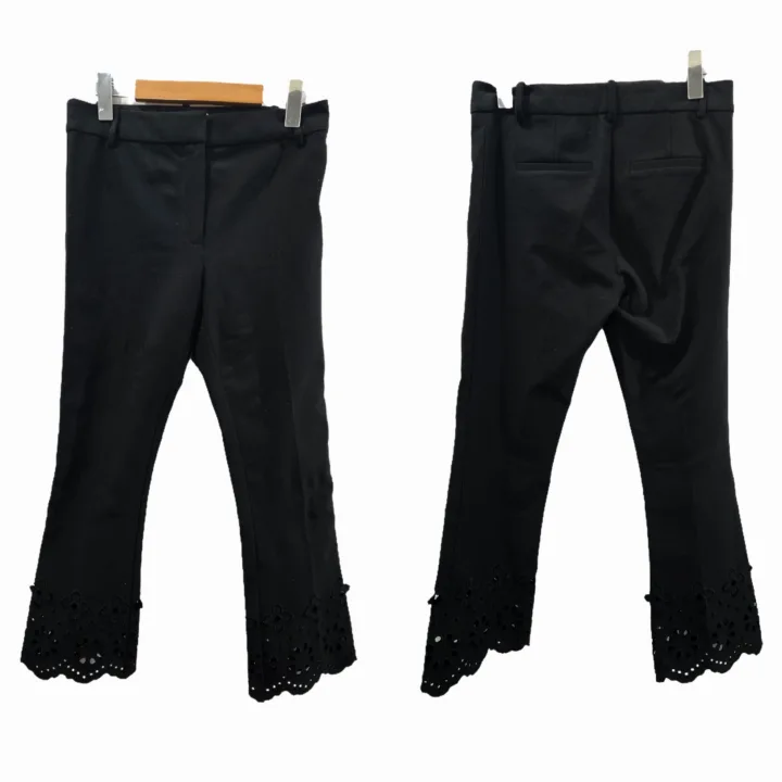 10 Crosby Derek Lam Cropped Flare Stretch-Cotton Trousers Size 4 image indicator(7)