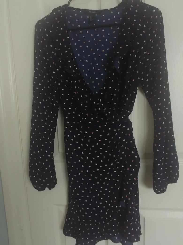 Forever 21 Polka Dot Wrap Dress