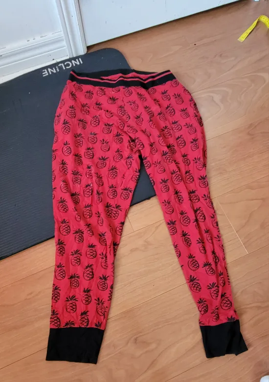 Red Pineapple Print Lounge Pants thumbnail