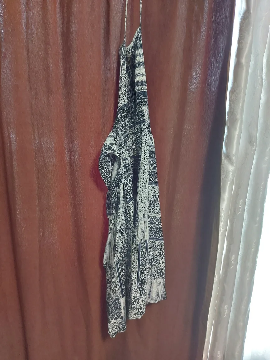 Dress, Black & White Patterned thumbnail