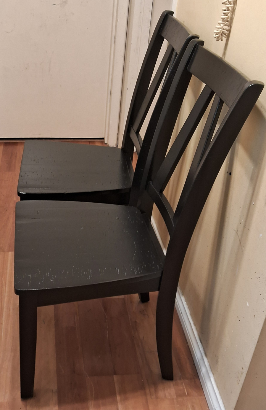 2 solid hardwood chairs(pick up today) - photo 3