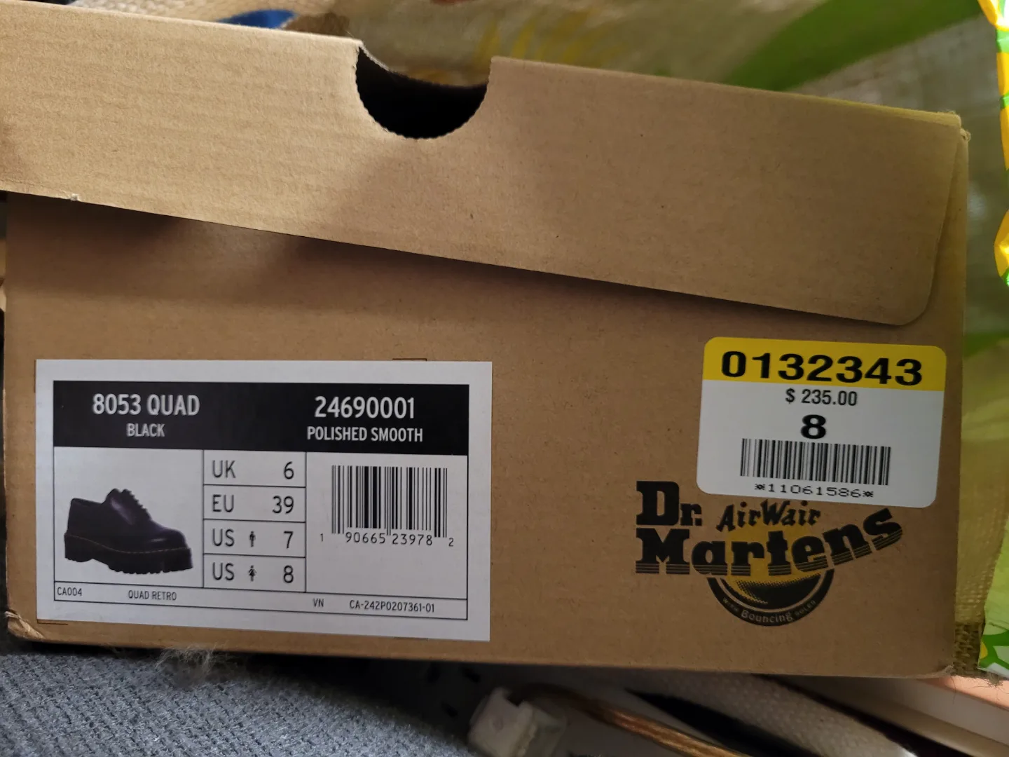 Dr. Martens Black 8053 Quad Leather Platform Shoes BNIB image indicator(2)