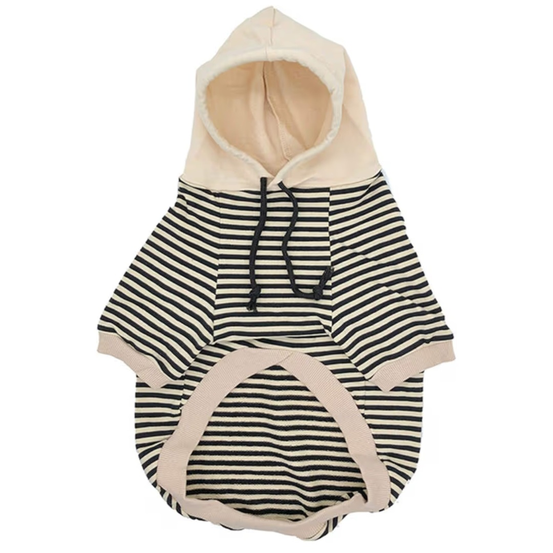 Adorable Dog Hoodie, Striped, Size XS - photo 3