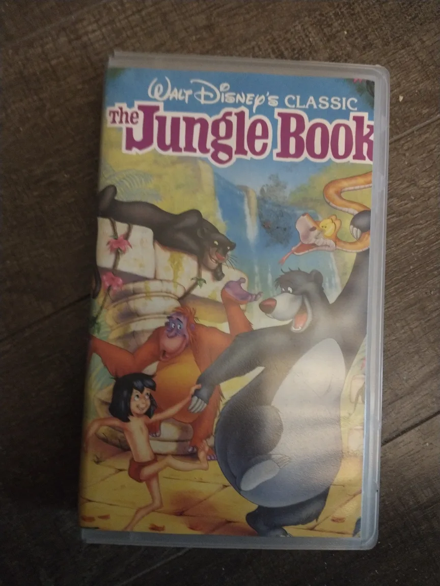 DISNEY'S 1992 THE JUNGLE BOOK (1967), VHS, BLACK DIAMOND EDITION thumbnail