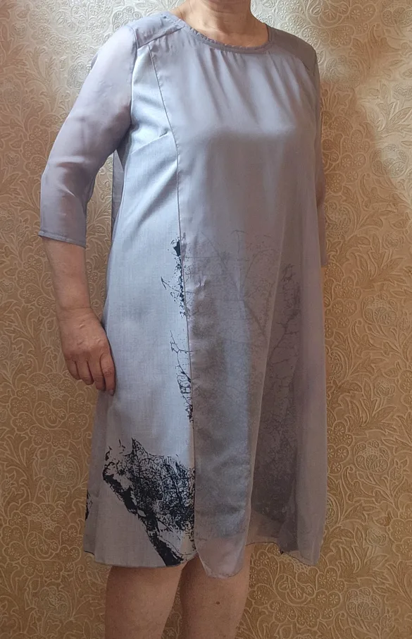 Grey Dress with Tree Print image indicator(3)