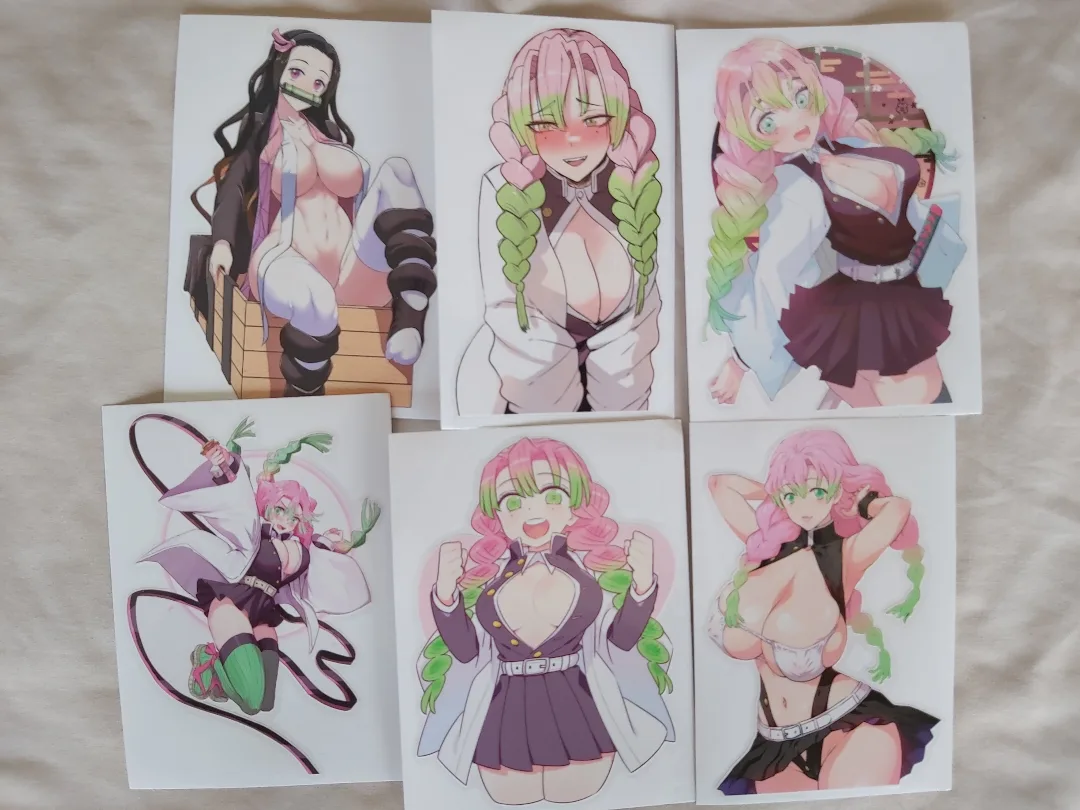 Demon Slayer Vinyl Waterproof Waifu Stickers thumbnail