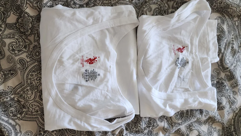 Men's U.S. Polo Assn. White Undershirt Tank - Pack of 2 thumbnail