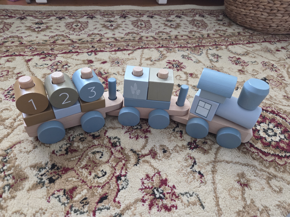 Wooden Number Train Toy
