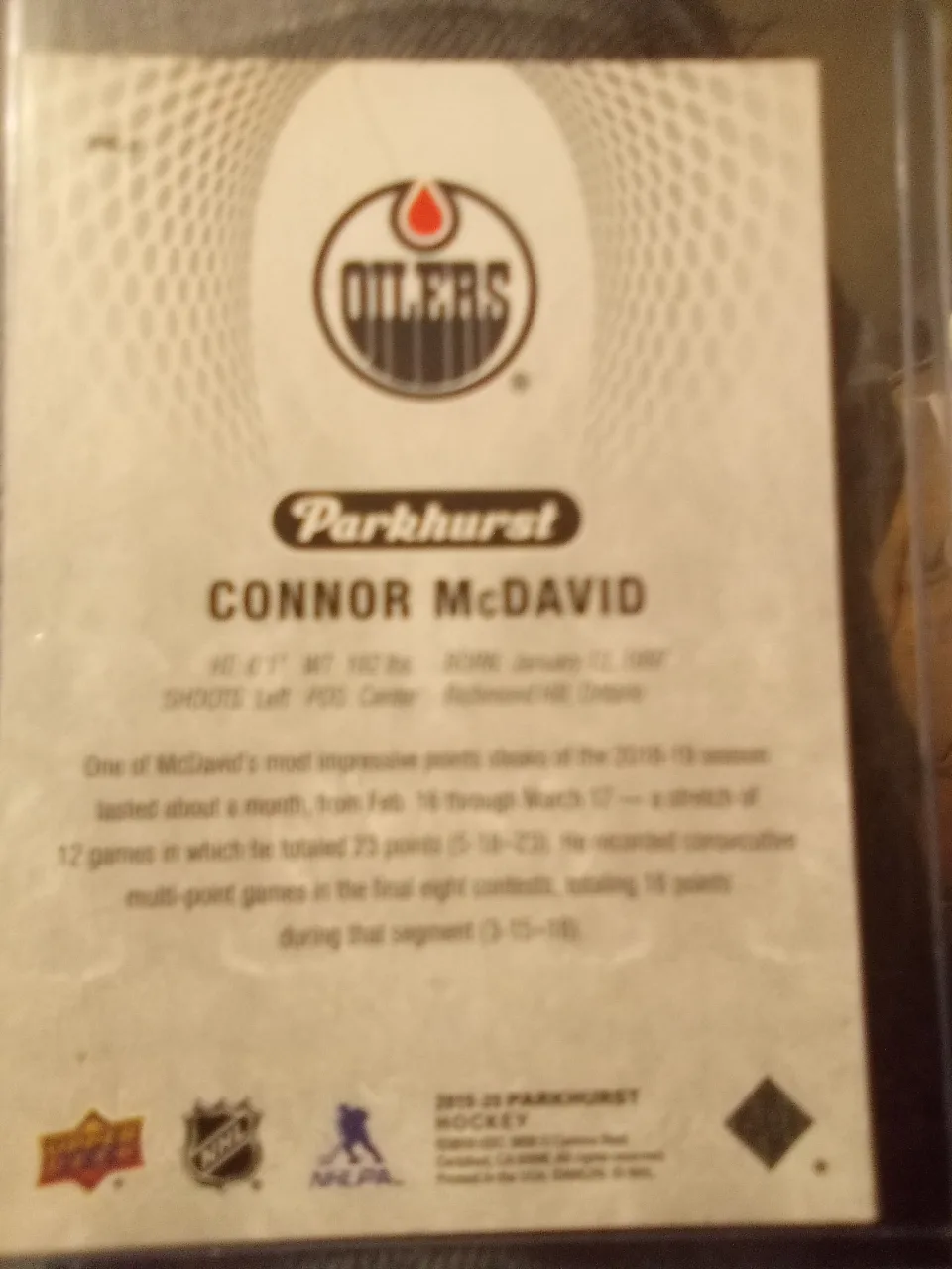 Connor McDavid Hockey Card thumbnail