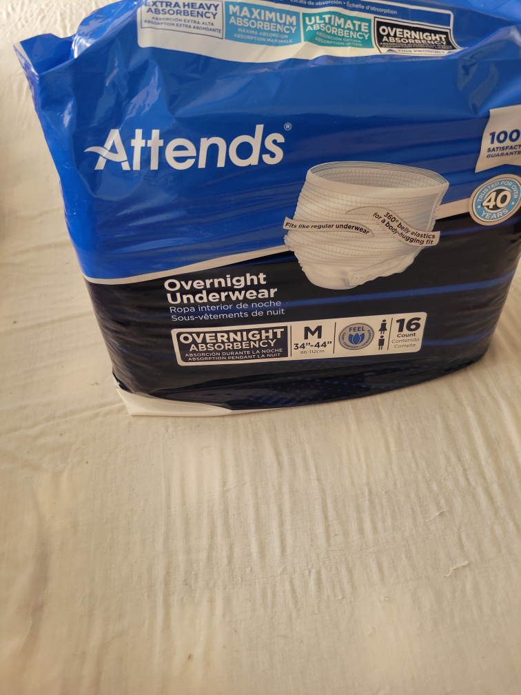 Attends Overnight Underwear, Medium, 16 Count - photo 5